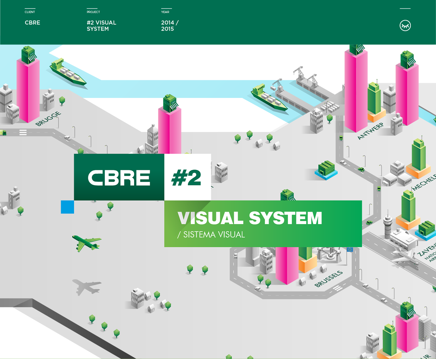 CBRE房地產公司個性化視覺系統