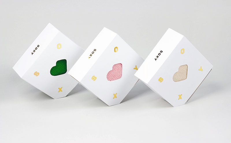 韓國襪子創(chuàng)意包裝設(shè)計(jì),包裝盒采用抽拉的形式