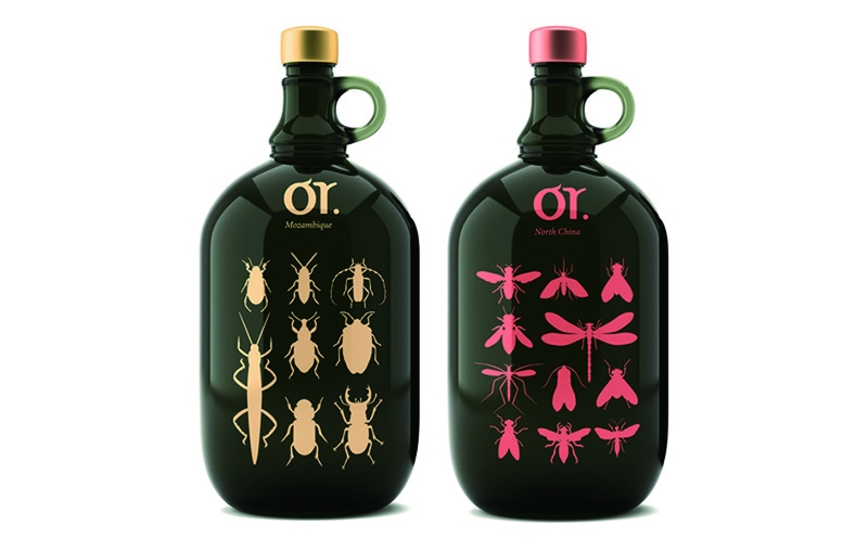 莫斯科昆蟲&ldquo;或葡萄酒&rdquo;品牌包裝設(shè)計(jì)，不過(guò)看起來(lái)有點(diǎn)恐怖