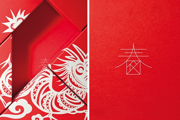 春節禮品盒包裝設計，新年七巧板的妙用