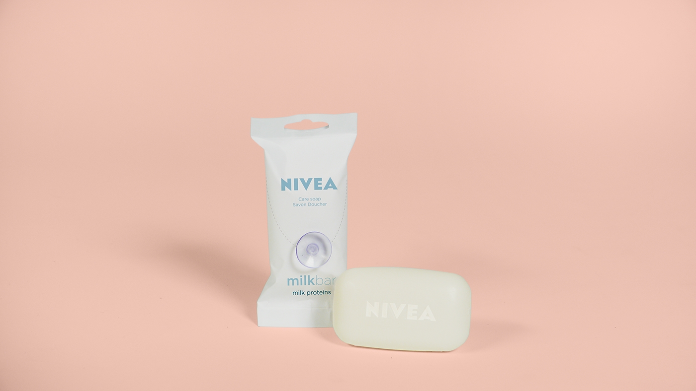 NIVEA奶昔香皂—實用型包裝設計