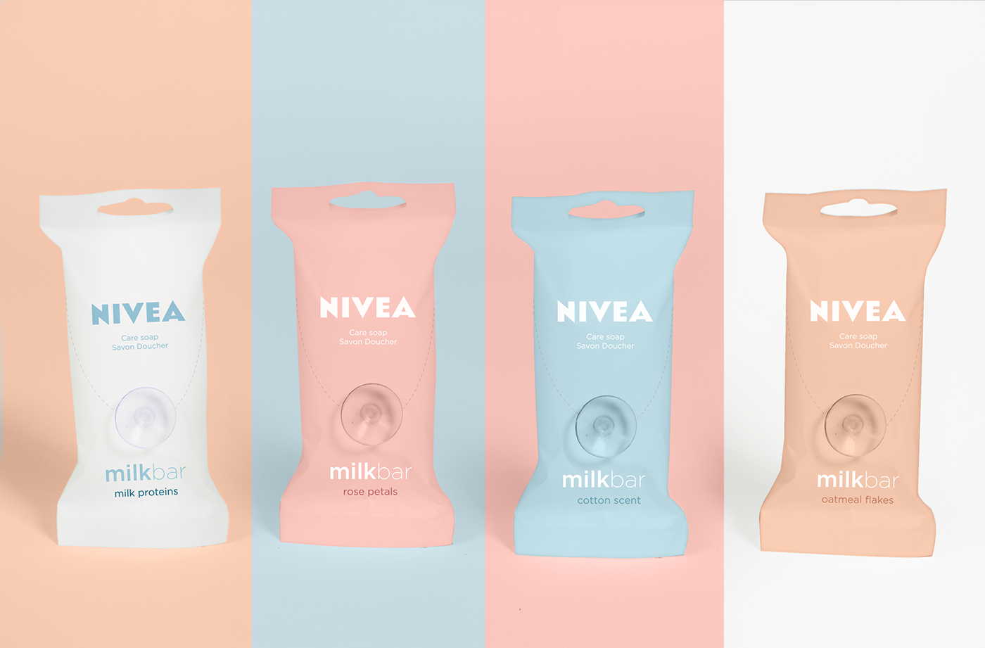 NIVEA奶昔香皂—實用型包裝設計